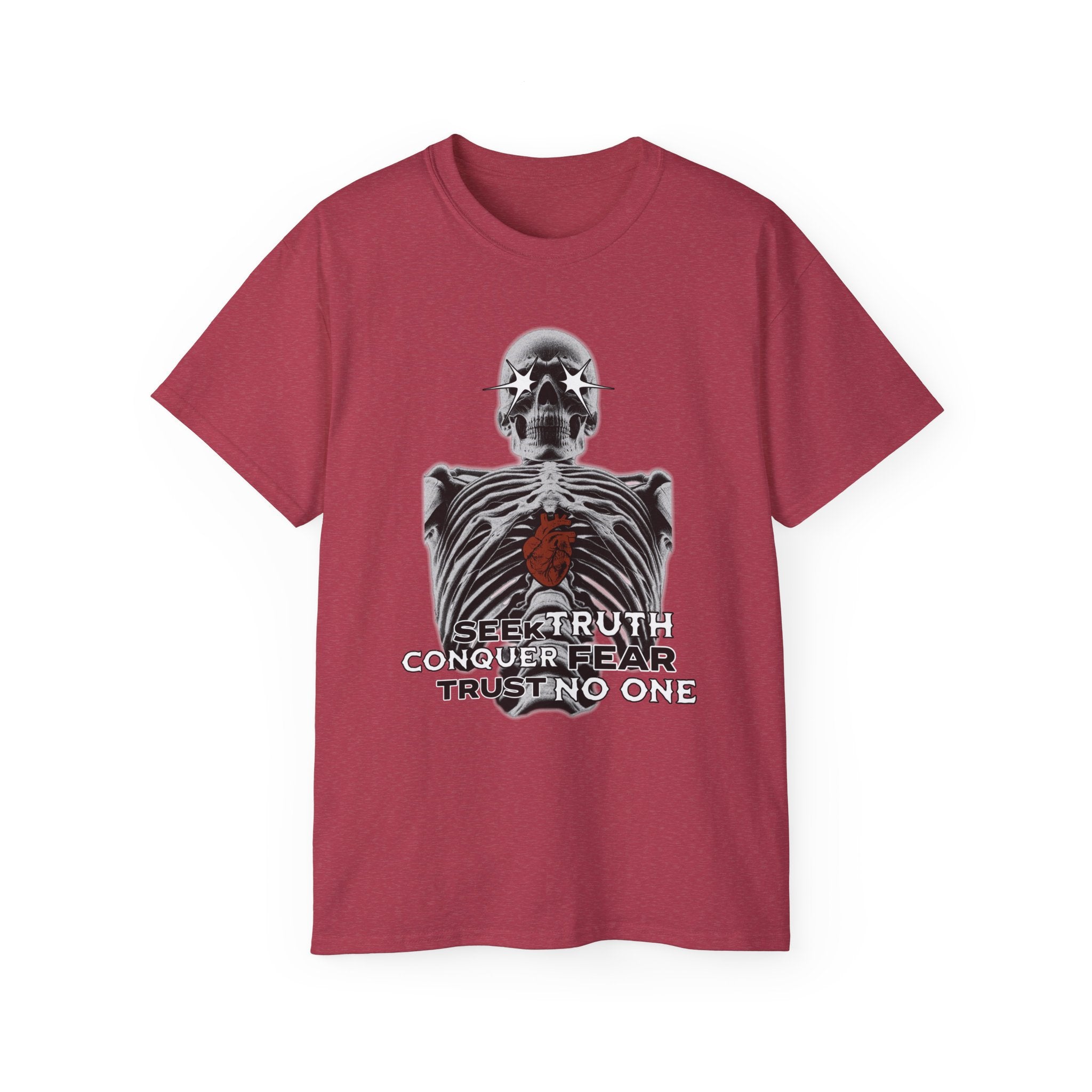 Exposed Heart - Unisex Cotton Tee (Front) - Damned Threads